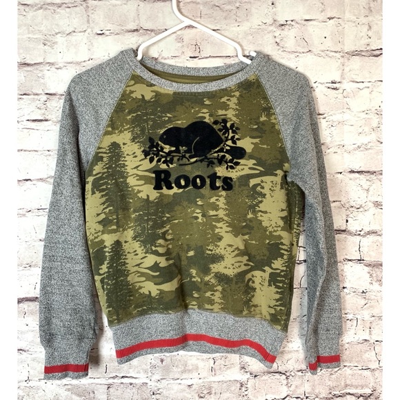 Roots Forest Camo Print Sweatshirt - Picture 3 of 7